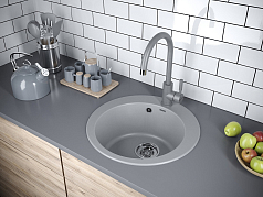 Мойка Paulmark Gelegen серый металлик