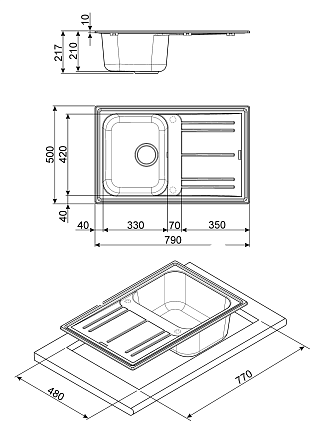 Мойка Smeg LZ791A2 preview 2