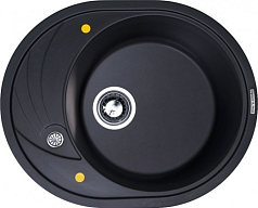 Мойка Zigmund & Shtain Kreis OV 575 черный базальт