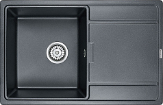 Мойка Paulmark Flugen чёрный металлик