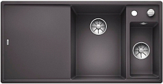 Мойка Blanco AXIA III 6 S чаша справа, доска стекло клапан-автомат InFino® темная скала