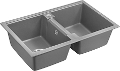 Мойка Paulmark Zwilling серый металлик