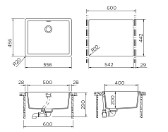 Мойка Schock BROOKLYN 60 CRISTALITE оникс