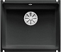 Мойка Blanco SUBLINE 500-U керамика отводная арматура InFino® черный