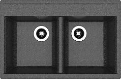 Мойка Florentina Астра 780 черный