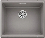 Мойка Blanco SUBLINE 500-U SILGRANIT отводная арматура InFino® алюметаллик