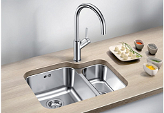 Мойка Blanco SUPRA 340/180-U, чаша слева