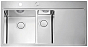 Мойка Alveus Pure Up 60 FI нержавеющая сталь матовая, чаша слева