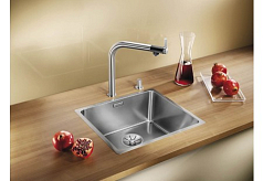 Мойка Blanco Andano 400-IF нержавеющая сталь зеркальная полировка