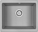 Мойка Paulmark Gera серый металлик