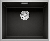 Мойка Blanco SUBLINE 500-IF отводная арматура InFino® черный