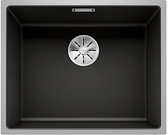 Мойка Blanco SUBLINE 500-IF отводная арматура InFino® черный