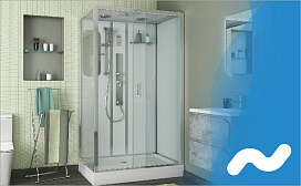 Размеры душевых кабин Ниагара