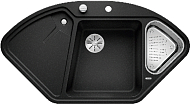 Мойка Blanco DELTA II-F SILGRANIT клапан-автомат InFino® антрацит
