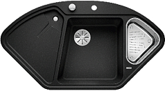 Мойка Blanco DELTA II-F SILGRANIT клапан-автомат InFino® антрацит