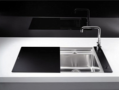 Мойка Blanco Statura 6-IF Crystal черное стекло