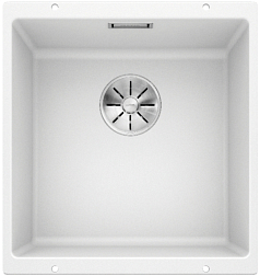 Мойка Blanco SUBLINE 400-U SILGRANIT отводная арматура InFino® белый