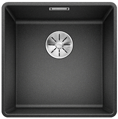 Мойка Blanco SUBLINE 400-F отводная арматура InFino® антрацит