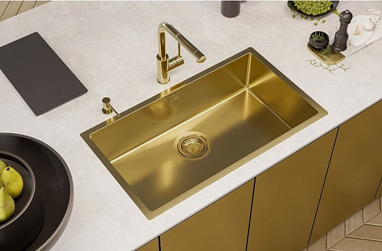 Мойка Alveus Quadrix 60 Monarch нержавеющая сталь золото preview 4