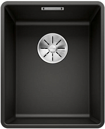 Мойка Blanco SUBLINE 320-F отводная арматура InFino® черный