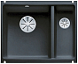 Мойка Blanco SUBLINE 350/150-U керамика отводная арматура InFino® черный