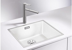 Мойка Blanco SUBLINE 500-IF отводная арматура InFino® черный