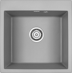 Мойка Paulmark Praktisch серый металлик