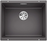 Мойка Blanco SUBLINE 500-U SILGRANIT отводная арматура InFino® темная скала