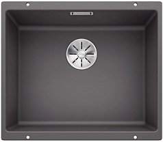 Мойка Blanco SUBLINE 500-U SILGRANIT отводная арматура InFino® темная скала