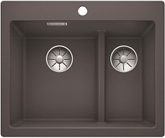 Мойка Blanco PLEON 6 Split SILGRANIT PuraDur темная скала