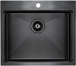 Мойка Paulmark Isar вороненая сталь брашированная