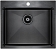 Мойка Paulmark Isar вороненая сталь брашированная
