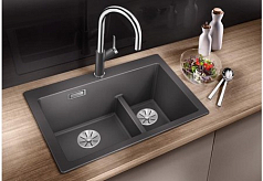 Мойка Blanco PLEON 6 Split SILGRANIT PuraDur алюметаллик