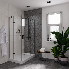 Душевое ограждение Niagara NG-6818 black